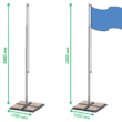Флагшток БРИЗ - Прокат ивент оборудования